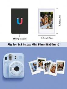 5/10/20pcs Bingkai Foto Magnetik Kulkas, Album Bingkai Foto Magnetik Warna-warni 3 Inci Cocok untuk Film Mini - MultiWarna - View 5