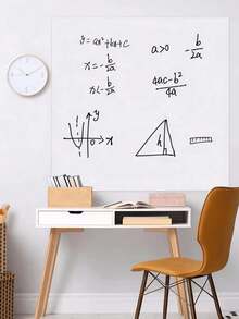 1 RollStatic 2M/3M Cling|No Glue, Reusable,White Chalkboard Wall Sticker With Eraser, Office & Home Decor Memo Board, Back To School,Perfect For Kids DIY Handmade Projects. - Multicolor - View 4