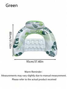 1 Set Thickened Adult Pvc Inflatable Pool Float - Fruit Design Floating Mat, Pool Hammock. Suitable For Adult Pool, Beach And Other Water Activities. Multi-Functional Pvc Pool Float, Combining Lounge Chair And Drifting Functions, Ideal Choice For - Maple Leaf Style - View 13