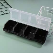 4-Grid Plastic Screw Storage Box With Lid - Durable Plastic Multi-Function Hardware Tool Parts Organizer - A - View 9