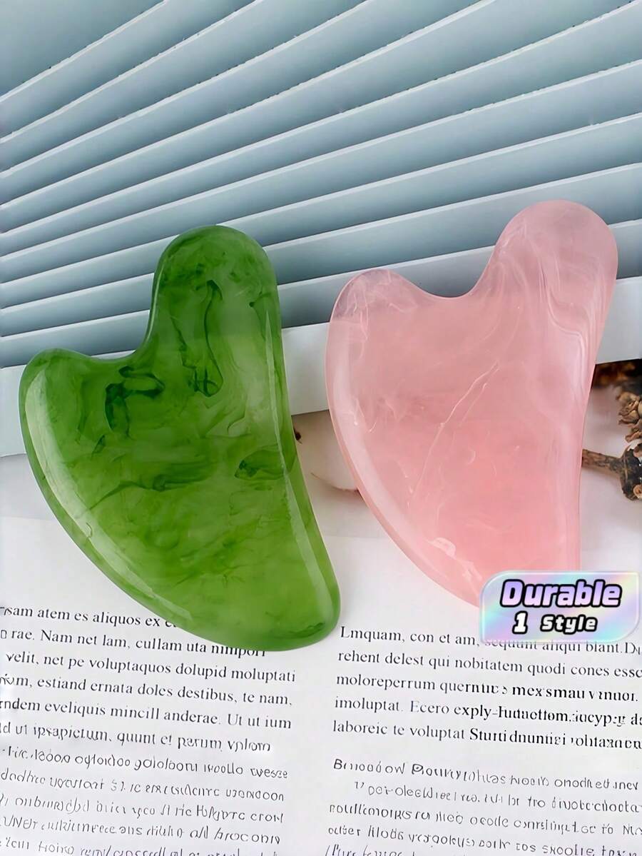 1 PC Natural Jade Gua Sha Board Facial Body Scraping Tool Relieve Swelling Stress Skin Care Ornament Holiday Gift