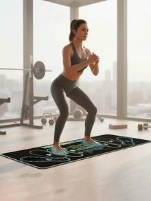 Non-Slip Squat Training Mat, Improves Exercise Efficiency And Safety, Non-Slip And Wear-Resistant, Soft And Elastic, Easy To Clean And Store, Suitable For Gym Workouts And Home Exercise, Indoor/Outdoor Activities, Suitable For Yoga - Multicolor - View 3