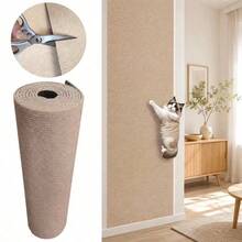 1pc Multi-Color Self-Adhesive Cat Scratch Pad, Residue-Free Removable Anti-Scratch Surface Polyester Felt Cat-Friendly Design, Suitable For Walls And Furniture Indoor, Modern Style Indoor Cat Scratching Board Furniture Protection - 100 X 30 cm - View 10