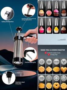 Cookie Gun Squeezing Biscuit Machine Cream Hanging Gun Hanging Mouth Bean Melting Household Hanging Gun - Multicolor - View 9