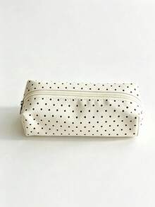 Campus Polka Dot Pencil Case, Large Capacity Stationery Storage Bag, Multifunctional Pen Box For Office Supplies & Travel Makeup, Essential For Students & Adults Daily Use - multicolor - View 10