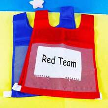 1 Piece Practice Vest For Kids, 4 Colors, Training Vest With Card Slot, Game Vest, Pe Vest, Team Competition Vest For Kids, Pocket Vest, Cognitive Game Tool, Teaching Aid, Interactive Learning, Home, Classroom, Outdoor, Party Games, Back To School - Multicolor - View 4