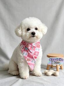 25-Pack Adjustable Dog Bibs Hawaiian Style Washable Pet Scarves Suitable For Small To Large Pets Beauty Supplies - Multicolor - View 1
