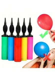 4pcs/1pc Pompa Balon Manual Berkualitas Tinggi - Dapat Digunakan Kembali, Mudah Dioperasikan, Pompa Udara Genggam Portabel, Pengisi Balon Manual, Peralatan Pengisi Balon Liburan, Pompa Balon Manual Tahan Lama, Tidak Perlu Sambungan Listrik, Digunakan Untuk Mengisi Balon, - Beraneka warna - View 5