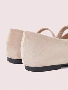 CUCCOO DOLLMOD Retro Suede Flat Mary Jane Shoes Are Comfortable For Women To Commute Outside, New Low Vamp Soft-Soled Shoes, College Style Dating Wear - Apricot - View 6