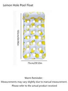 1pc Lemon & Watermelon Inflatable Pool Float, Pvc Material, Portable Floating Bed For Summer Leisure Vacation, Suitable For Pool Party, Pump Sold Separately - Multiple Styles - View 15