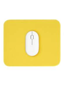 Yellow Cute Mouse Pad 26*21cm, Non-Slip Waterproof Rubber Base With Stitched Edge, Smooth Durable Surface For Laptop Computer Office Home, Splash-Proof Desk Mat, Adorable Desktop Accessory, Great Gift For Women - Yellow - View 6