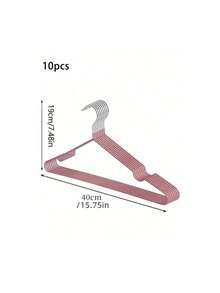 10/20 Piece Set, Non-Slip Metal Hangers, Adult Clothing Track, Nordic Style Hangers - Pink - View 11