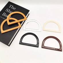2pcs Bag Handle Replacement Accessories, 5 Colors, 2 Pieces Per Color, Multi-Color Multi-Function, Suitable For Handmade Beach Bags Crochet Handbags, DIY Handbag Making, Bag Handles, Resin Handles - multicolor - View 9