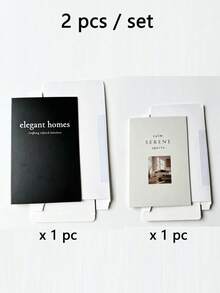 Foldable Fake Book Box, Book-Shaped Box, Decorative Book-Shaped Storage Box, Suitable For Remote Controls And Souvenirs, Suitable For Bookshelves, Coffee Tables And Home Decoration (Assembly And Folding Required Upon Receipt) - Black-Beige - View 8