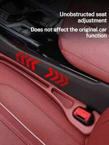 1 Pair Solid Car Seat Gap Filler Organizer With Phone Holder Anti Drop Design For Sedan SUV Truck Seat Storage Interior Accessories Daily Use Functional Convenient Practical Car Supplies Must Have - Multicolor - View 6