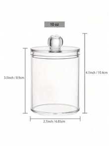 1pc Large Capacity Plastic Cotton Swab Storage Box Lightweight Durable Easy Clean Space Saving Desktop Cosmetic Organizer Solid Color Storage Container For Vanity Table Bathroom Counter Bedroom Desk Home Organization Cosmetic Accessory Storage - View 5