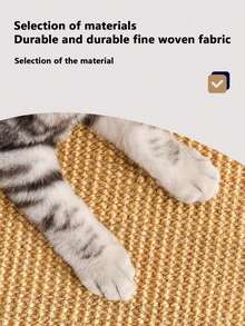 1 Piece Cat Scratch Pad, Sisal Cat Scratching Mat, Scratch Mat, Pet Furniture Accessory For Protecting Carpets And Sofas, Modern Pet Accessory, Durable Pet Supplies - various - View 4