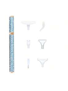 1pc New Plastic Diamond Painting Pen Set (With Roller Tip), DIY 5D Diamond Embroidery Hand Tool Kit - point drill pen + plastic 6 heads - View 10