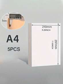 5 Lembar Karton Buku 1mm Ukuran A4/A5, Karton Jilid, Karton Chipboard, Karton Buku Desainer Putih/Kraft/Abu-abu 45pt, Lembaran Karton Chipboard Tugas Berat, Perlengkapan Penjilidan Buku untuk Sampul Buku, Scrapbooking & Pelapis Bingkai Foto - MultiWarna - View 10