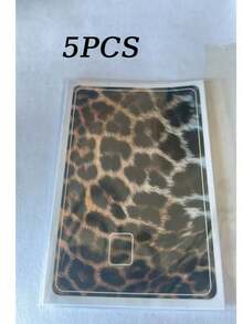 1pc Simulated Leopard Print Credit Card Sticker, High-End Texture DIY Sticker, The Same Style As Beauty Bloggers, A Must-Have For Social Media Leopard Print Enthusiasts, Perfect For Decorating Transit Cards, Campus Cards, And Credit Cards - Multicolor - View 14