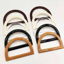 2pcs Bag Handle Replacement Accessories, 5 Colors, 2 Pieces Per Color, Multi-Color Multi-Function, Suitable For Handmade Beach Bags Crochet Handbags, DIY Handbag Making, Bag Handles, Resin Handles - multicolor - View 13