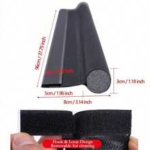 2pcs/1pc Self-Adhesive Door Bottom Seal Strip - Durable, Soundproof, Dust-Proof, Insect-Proof Sealing Strip, Adjustable Door Bottom Seal To Reduce Wind, Light, Cold Air And Noise, Suitable For Workshop And Home, Available In Black/White/Gray/Brown - Multicolor - View 10