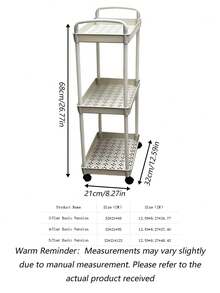 Multifunctional Rolling Storage Cart - Universal Storage Solution For Kitchen, Living Room, And Bedroom - Can Store Stationery, Snacks, Small Items, And More - Durable Plastic Material, Multi-Purpose Trolley, Vertical Storage Rack - Multicolor - View 21