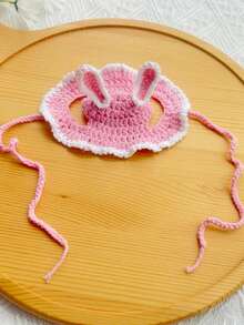 PETSIN 1PC Funny Ear Shaped Pet Sun Hat Outdoor Breathable Knit Headwear - Multicolor - View 16