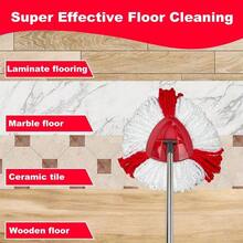Replacement Mop Heads Compatible With O-Cedar/EasyWring 1Tank System, Deep Cleaning Washable Reusable Mop Replacement Pads, Suitable For Kitchen & Bathroom Cleaning Supplies - red and white - View 10