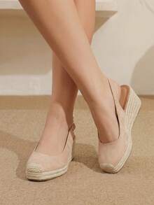 Styleloop Women's Platform Wedge Sandals Ideal For Vacation & Travel Boho Style Outfit Vacation Outfits Travel Essentials - Beige - View 2