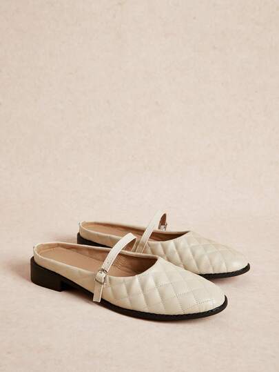 Rosivie French Round Toe Apricot Versatile Slip-On Comfortable Flat-Soled Shoes Women