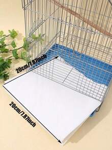 100Pcs Leak-Proof Absorbent Bird Cage Liners, Suitable For Parrots And Bird Cages - Disposable Non-Woven Fabric Dropping Tray, Includes Cage Bottom Pads, Suitable For Cockatiels, Canaries, Lovebirds, Finches, Budgies, Conures And Other Birds' - One Size Fits All - View 7