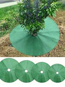 2 buah Cincin Mulsa Pohon Non-Anyaman, Cincin Mulsa Pohon Kain Lanskap Non-Anyaman yang Dapat Digunakan Kembali untuk Berkebun, Lansekap, Pengendalian Akar, Perlindungan Akar, Kain Non-Anyaman untuk Pohon Buah/Kebun/Rumput, Penutup Kain Lanskap Berkebun - hijau - View 7