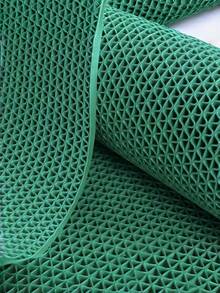1PC Hollow Out Non-Slip Bath Mat, Thick Quick Drying Shower Floor Rug For Bathroom, Ventilated Kitchen Mat For Entryway Sink Area, Drainage Hole Design For Wet Rooms, Practical Home Floor Accessory - Green hollow non-slip pad - View 4