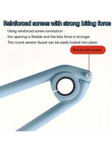 1pc Multi-Functional Faucet And Sink Installation Tool, Includes Plastic Filter Net Cleaning Wrench, Designed With Round Handle For Easy Installation And Disassembly, Suitable For Industrial Use - Multicolor - View 8