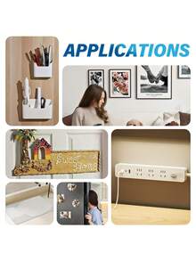 12PCS Removable Picture Hanging Strips Adhesive Replacement For Frame Outlet Remote Hook Damage Free Reusable Home Bathroom Hanging Tool - 1.6*4.6 - View 10