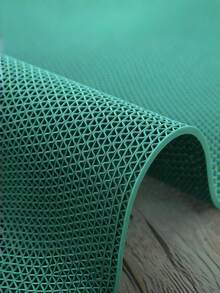 1PC Hollow Out Non-Slip Bath Mat, Thick Quick Drying Shower Floor Rug For Bathroom, Ventilated Kitchen Mat For Entryway Sink Area, Drainage Hole Design For Wet Rooms, Practical Home Floor Accessory - Green hollow non-slip pad - View 2