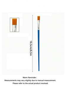Fine Nylon Hair Detail Flat Paint Brush For Watercolor Painting - multicolor - View 5