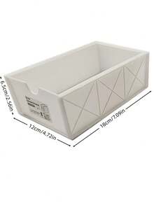Plastic Desktop Storage Box With 4 Drawers, Durable Lightweight Space-Saving Organizer, Great For Storing Cosmetics Stationery And Small Items, Perfect For Dorm Bedroom Vanity Home Office Desk, Useful Present For Home Organizing Enthusiasts - White - View 9