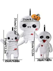 Muroi Mono Cute Mummy Hand Towel, Halloween Decorative Hanging Towel, Ultra Soft Absorbent Towel For Bathroom, Kitchen, Home Decor, Funny Spooky Design - multicolor - View 3