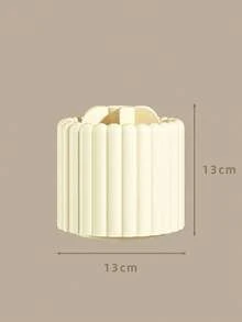 1pc Large Capacity Rotating Makeup Brush Holder Storage Box Multi Functional Space Saving Desktop Cosmetic Organizer Solid Color Cosmetic Storage Case For Vanity Table Bedroom Gift Giveaways Makeup Accessories Display Container - Multicolor - View 5