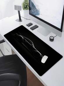 1pc Matte Black Racing Car Theme Gaming Mouse Pad - Non-Slip Rubber Base And Smooth Surface, Rectangular Computer Keyboard And Mouse Mat, Suitable For PC, Laptop, Office And Home Use - Racing Style, Designed For Gamers And Professionals. - multicolor - View 8