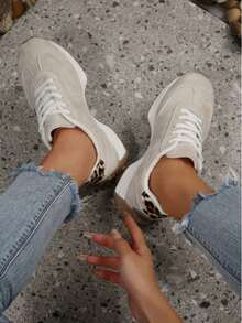 Attention! Sizes Run Large. Please Select Your Size According To The Length Shown In The Picture Before Purchasing! New Casual Athletic Shoes For All Seasons, Available In A Full Range Of Sizes Suitable For Both Men And Women, Sizes 35‑46. - Beige - View 5