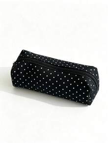 Campus Polka Dot Pencil Case, Large Capacity Stationery Storage Bag, Multifunctional Pen Box For Office Supplies & Travel Makeup, Essential For Students & Adults Daily Use - multicolor - View 8
