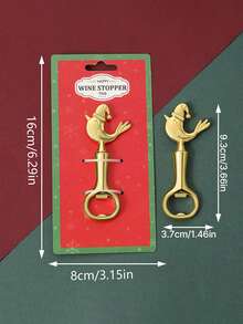 SHEIN Christmas Themed Bottle Opener, Cute Small Gift For Xmas Holiday & European American Party Supplies - View 7