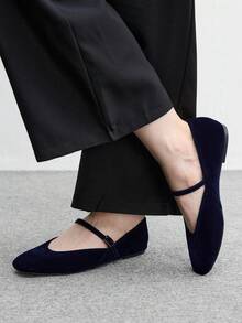 CUCCOO BIZCHIC 女款日常通勤休閒百搭時尚鞋 - 深藍色 - 查看 4