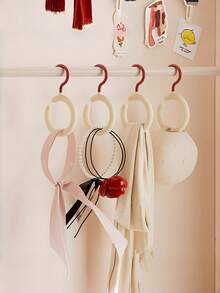 2/4 PCS No Drill Over Door Bohemian Style Hat Scarf Bag Organizer Rack For Closet Door Storage Holder Perfect Mothers Day Christmas Graduation Gift Wall Mounted Hanger Space Saving Multi Functional Durable Sturdy Easy Install - View 6