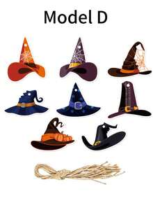 Halloween Hanging Decorations For Holiday Parties, Pumpkin And Ghost Tags, Atmosphere Accessories - Halloween pendant - View 7