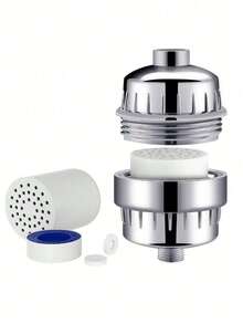 20 Stage Shower Hard Water Purification Filter Showerhead Activated Carbon Water Purifier Chlorine Removal Reduce Dry Itchy Skin - 20 layer filter - View 3
