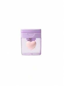 1pc Macaron Color Pencil Sharpener, Transparent Double Hole Pencil Sharpener, Pencil Sharpener With Lid,Suitable For School, Must-Have For Back To School Season, Student Gifts - multicolor - View 12